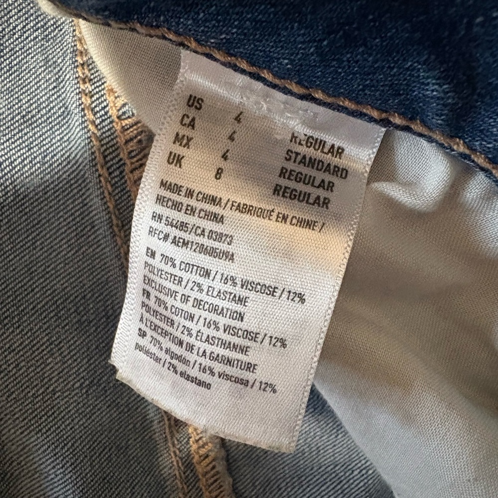 American Eagle Festival Crop Jeans Womens size 4 - Picture 4 of 4